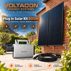 800W Plug-In Solar Kit Hoymiles HF-800-WB with 2x JA Solar 465W Panels