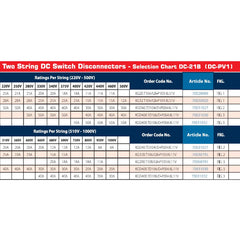 Kraus & Naimer DC Switch Disconnectors - Two String Solar Panels