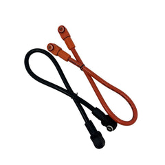 Long Lithium Ion Pylontech Battery Cables 420mm Amphenol Connectors Orange & Black - VoltaconSolar