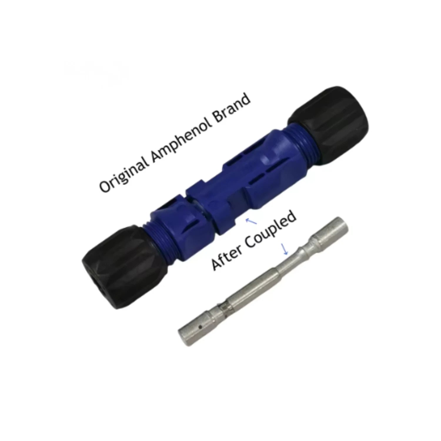 Solar Panel Connectors 10mm² Amphenol Pair WaterProof Male/Female Original Blue