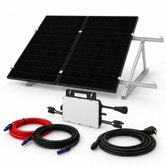 ground mount plug in solar kit 800w with cables solar panels and microinverter