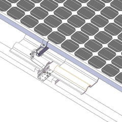 Portrait Orientation - Easy Plan Tile Roof Hooks With Rails For Solar Panels - VoltaconSolar