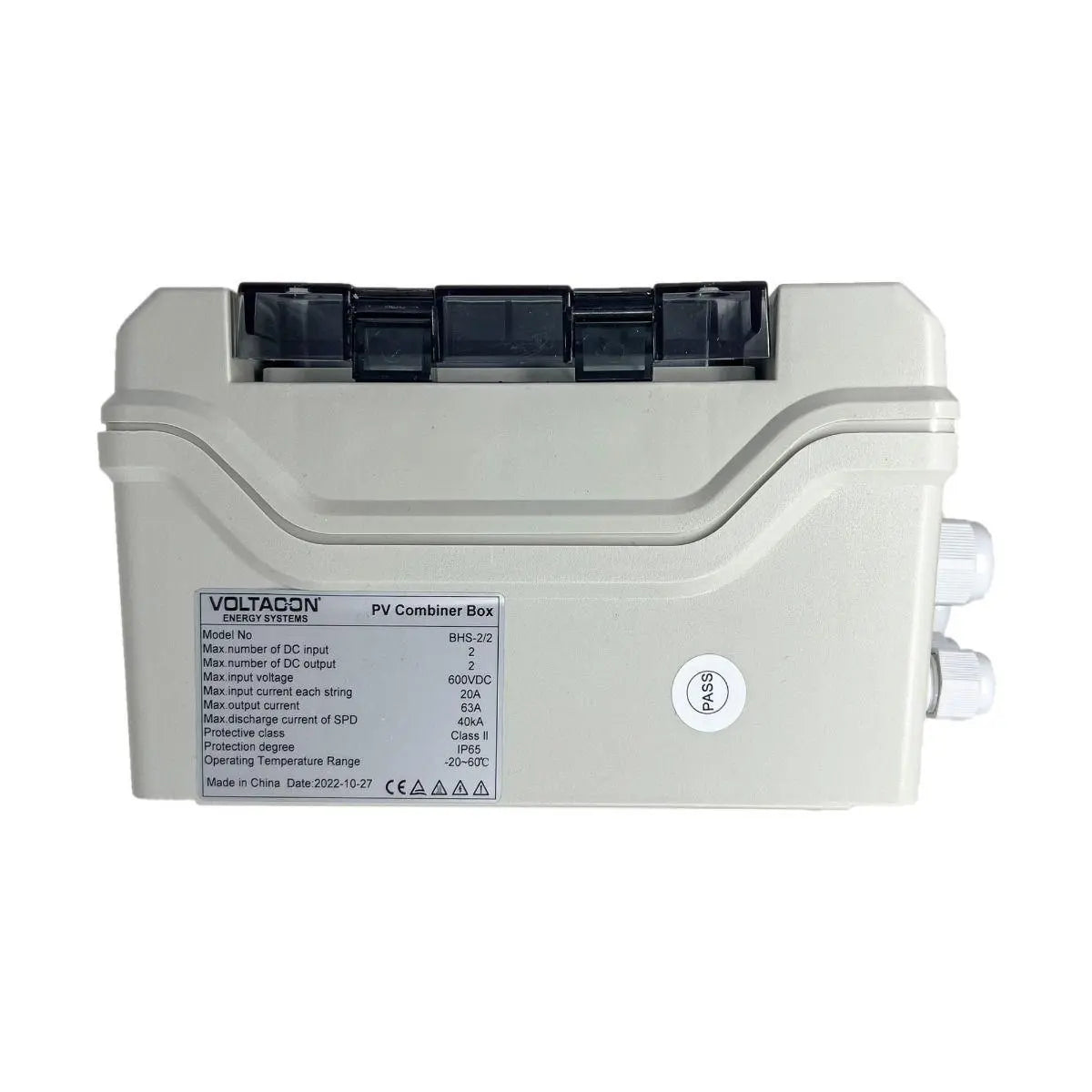 PV Combiner DC Switch Box 2-way Input 2-way Output – VoltaconSolar