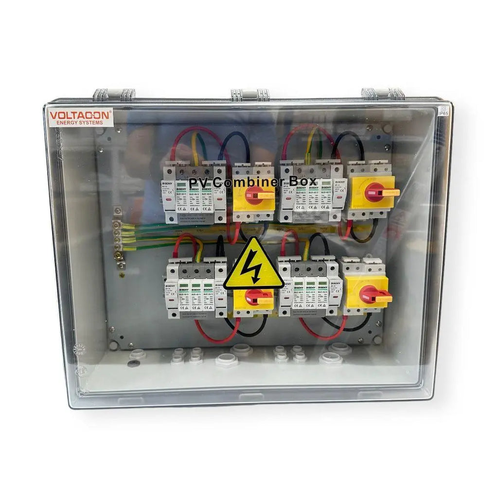 Solar PV Combiner DC Switch Box 4-way Input 4-way Output 1000V ...