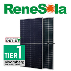 Renesola 410Watt Solar Panel 108 Half Cut Cells Monocrystalline RS41-410M-E3 Full Black