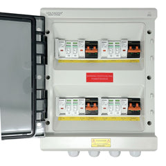 Solar Panel PV Combiner Box 600V 4Ways In 4Ways Out - Surge Protection