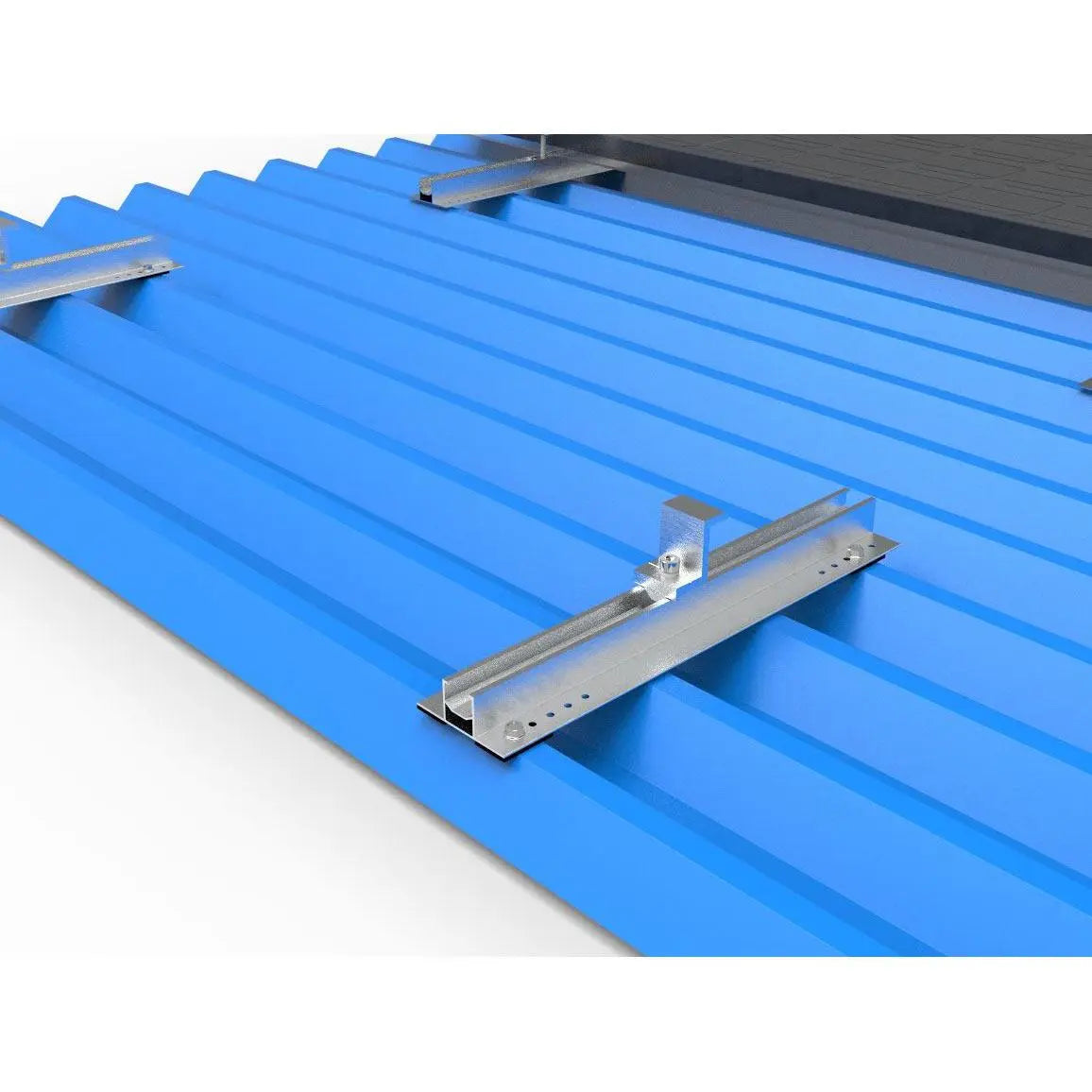 Solar PV Panel Mounting Rail 400mm – Flat/Corrugated Metal Roof ...