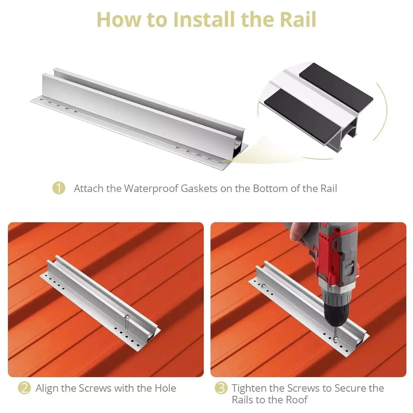 Solar Panel Ultimate Rail-less Mounting For Trapezoidal & Corrugate Metal Roof Voltacon