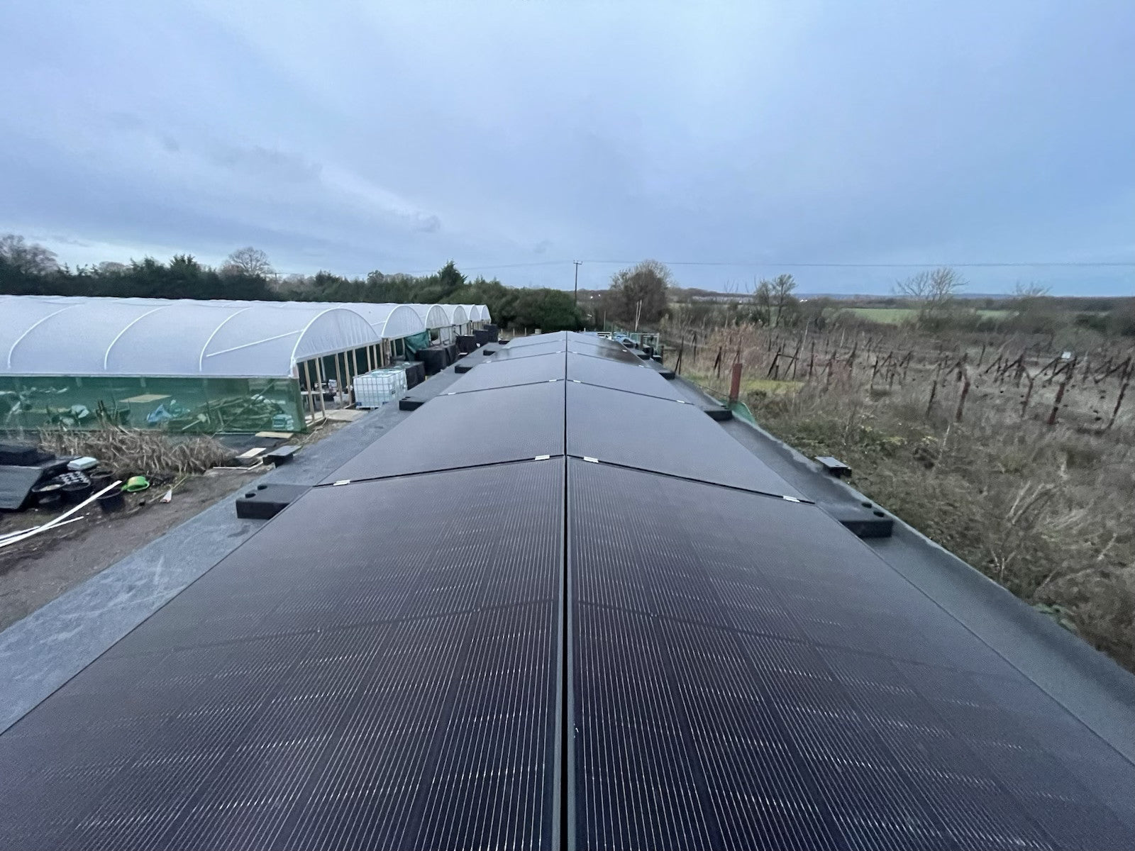 Gaia 10-Degrees Rubber Self-Ballasted Mounting System for Solar Panels East-West