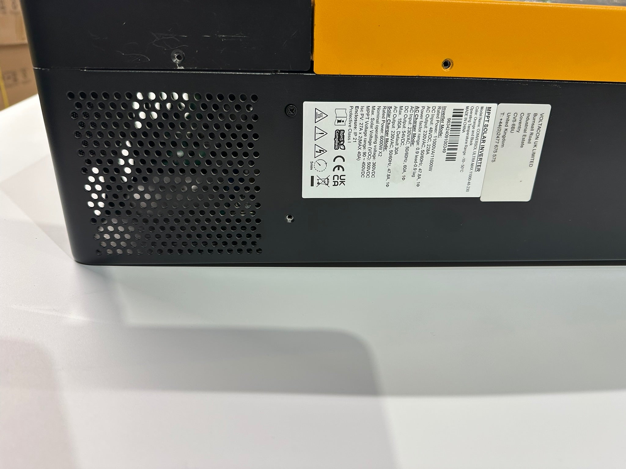 Conversol Solar Off Grid Inverter 11kW Ultra-Max Dual Input / Output 230V - Refurbished