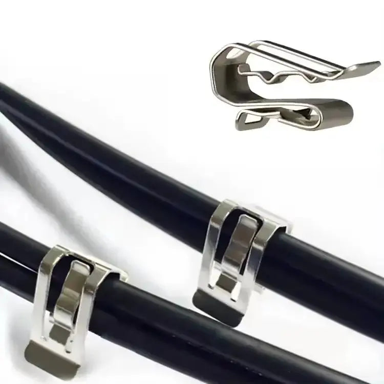 thumbnail image 2 of 30pcs Stainless Steel Solar Cable Clamps - Photovoltaic Panel Wire Clips For Trailer Frame Installation 2 of 14