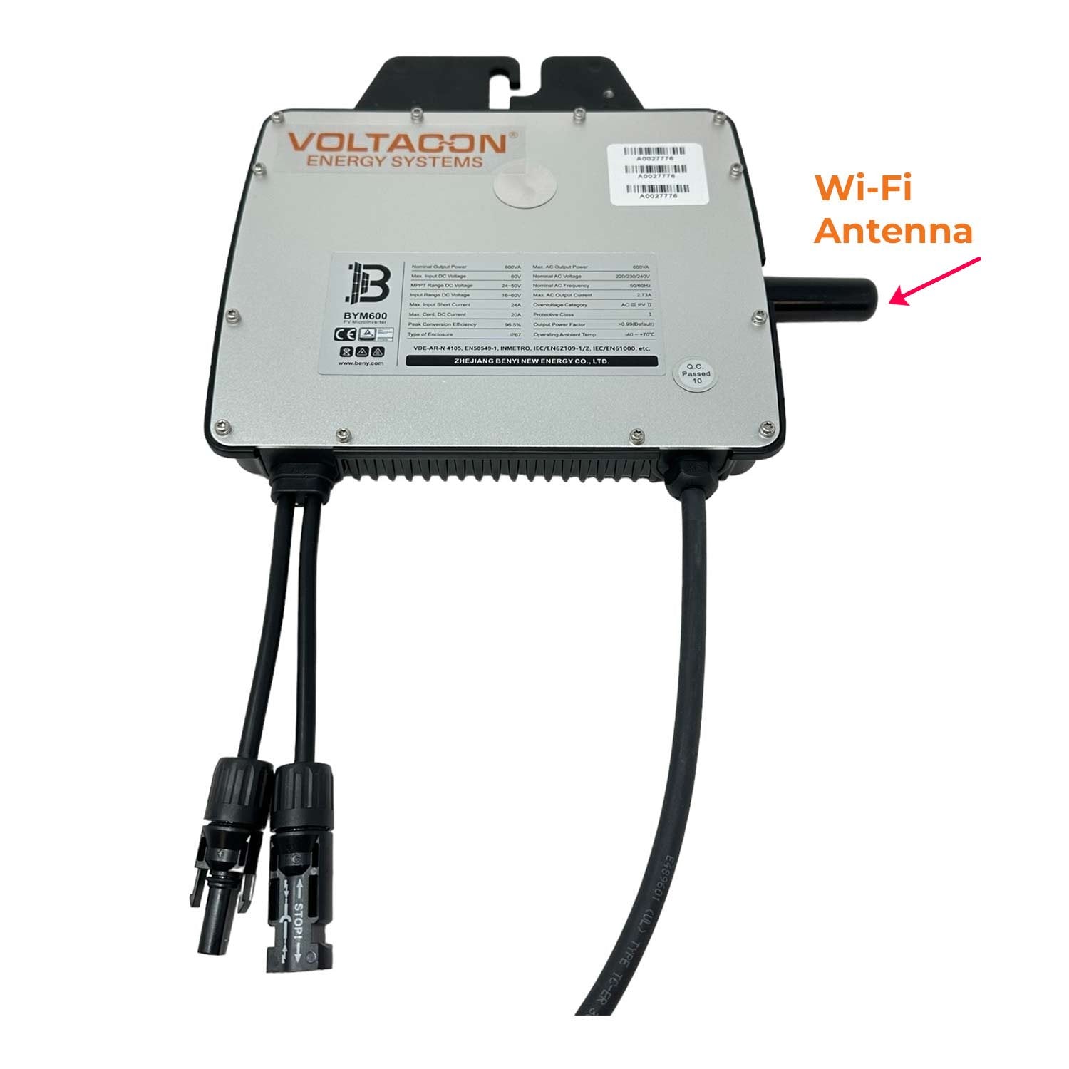 Voltacon MicroInverter VMI 600W Grid 230Vac Single MPPT WIFI - G98