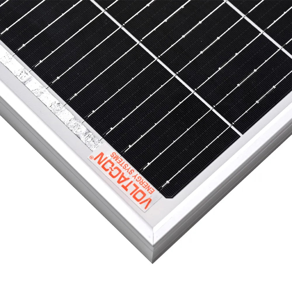 Voltacon Solar Panel Monocrystalline 180Watt 12V 24V 48V Off-Grid System RV, Boats, Vans,  Aluminium Frame