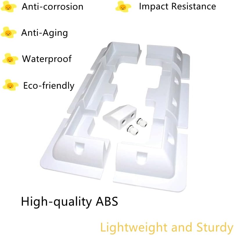 Solar Panel Mounting Bracket Drill Free ABS Kit Caravan Boat Sheds Van Garage