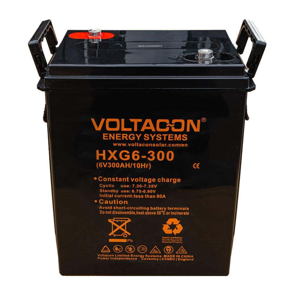 14kWh Energy Storage with Voltacon GEL Batteries 48V On Racks - VoltaconSolar