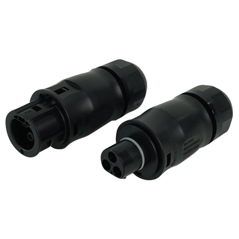 AC Connector Pair of Male/female 3 Pin 240Vac for VMI Micro Inverters - VoltaconSolar