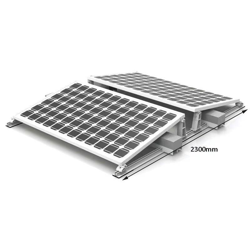 Easy-Plan Solar Panel Mounting With Ballast For Flat Roof. 10 Degrees Inclination Angle. - VoltaconSolar