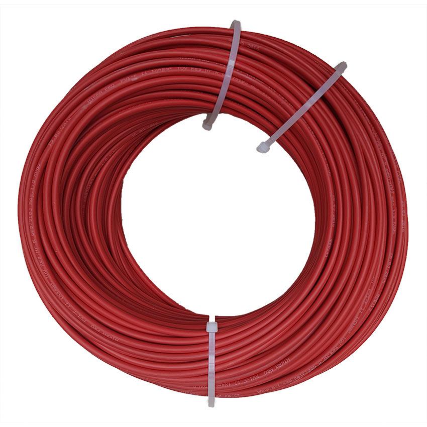 Hikra-sol Solar Cable 4mm² In Red. Double Insulation. 50m Drum - VoltaconSolar