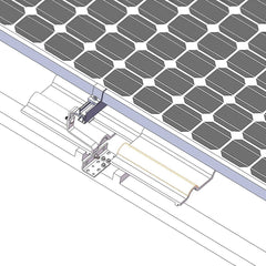 Landscape Orientation - Easy Plan Tile Roof Hooks With Rails For Solar Panels - VoltaconSolar