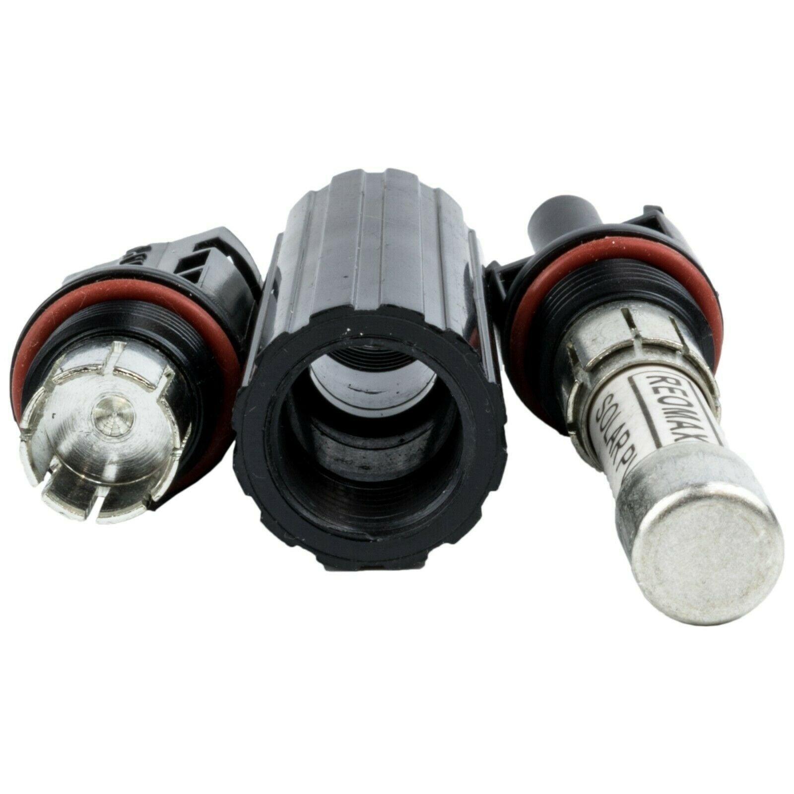 MC4 Connectors With Fuses 15A. Pair Of Male & Female - VoltaconSolar