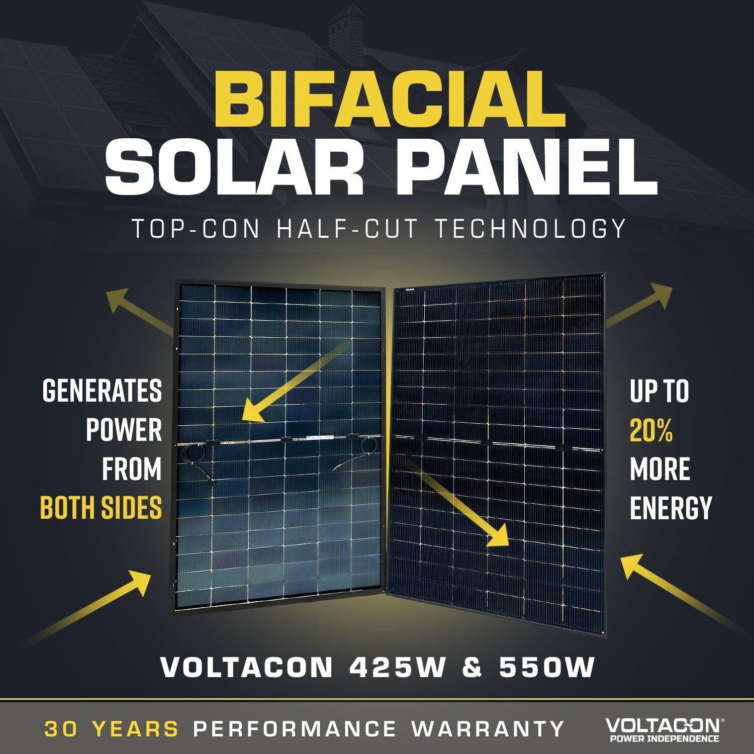 Off-Grid Solar Kit (Complete) 1500VA 12V. AGM Batteries. V-Power Station - VoltaconSolar