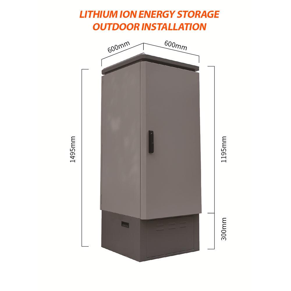Outdoor Metallic Cabinet For Lithium Ion Batteries - VoltaconSolar
