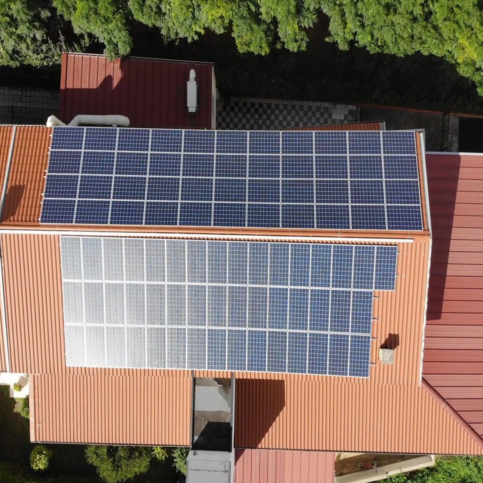 Portrait Orientation - Easy Plan Tile Roof Hooks With Rails For Solar Panels - VoltaconSolar