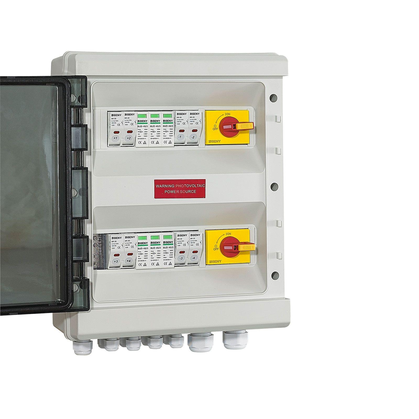 PV Combiner DC Switch Box 4-way Input 2-way Output - VoltaconSolar
