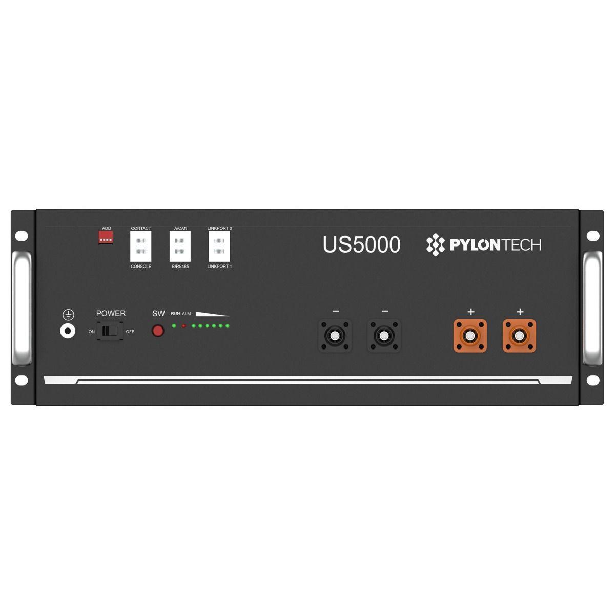 Pylontech US5000 Lithium Ion Battery 4.8kWh 48V 100Ah - VoltaconSolar