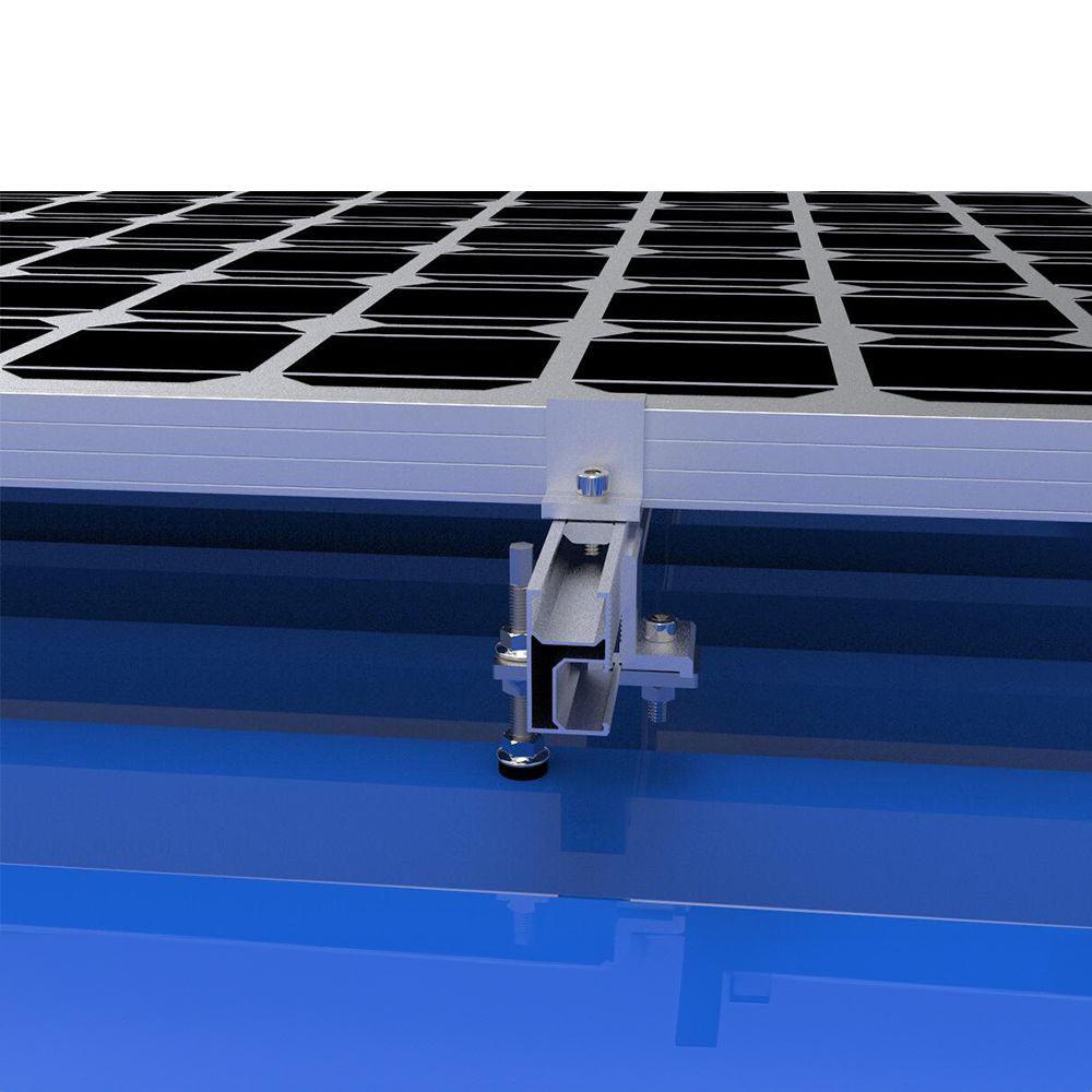Solar Panel Mounting For Corrugated Cement Fibre Glass Roof - VoltaconSolar