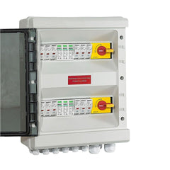 Solar PV Combiner Box 9 Ways In 3 Ways Out Surge Protection Fuses DC Isolator - VoltaconSolar
