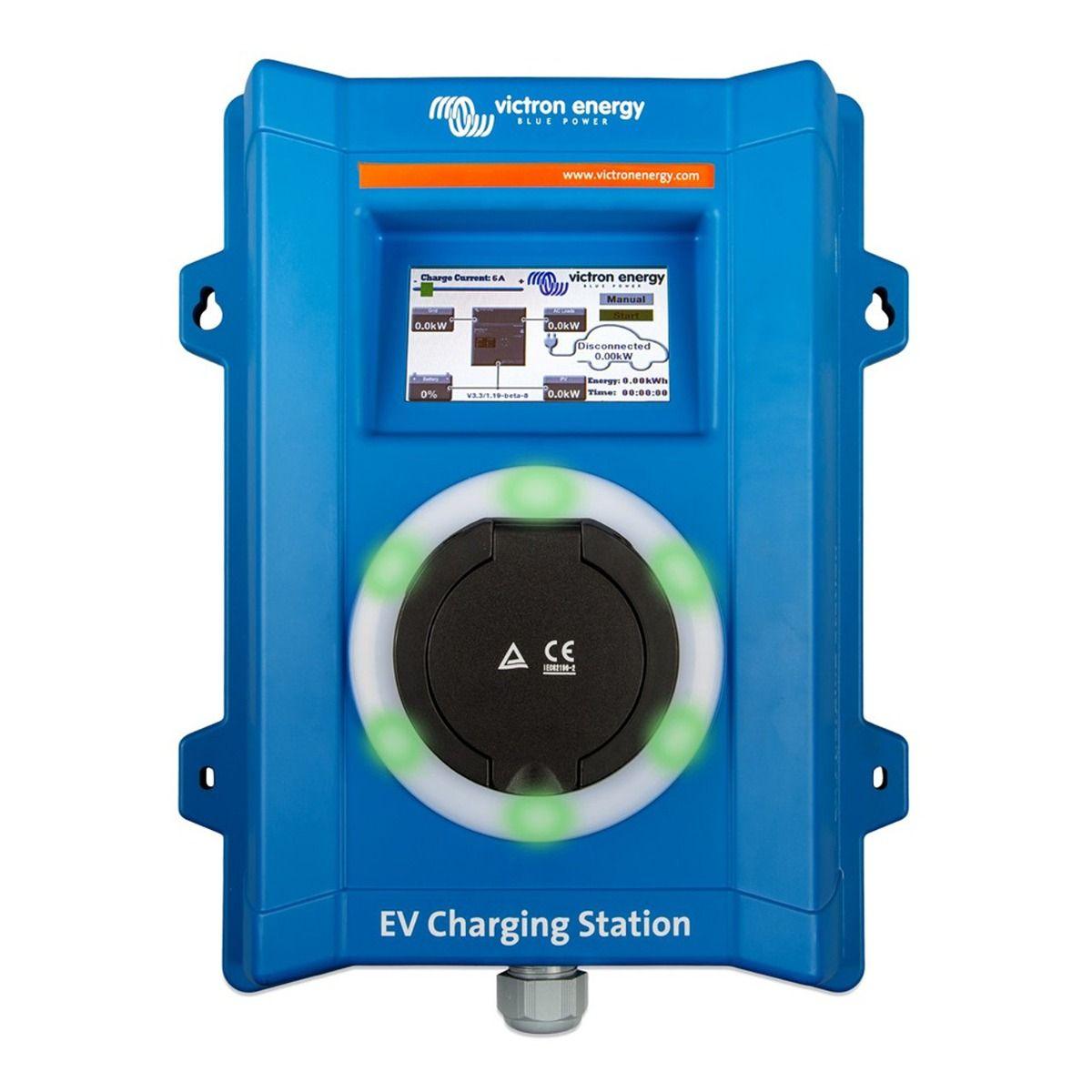 Victron EV (Electric Vehicle) Charging Station 7.4 kW 1-Phase or 22 kW 3-Phase - EVC300400300 - VoltaconSolar